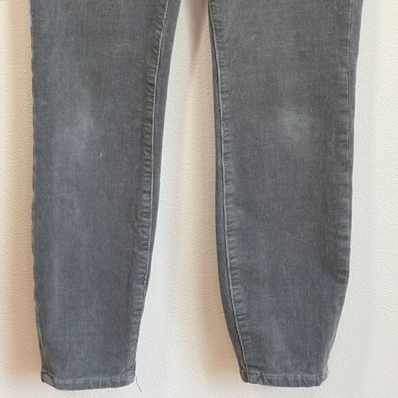 Pilcro Anthropologie High Rise Skinny Pants - 29 - Fine Corduroy Button Up Gray - Picture 14 of 16